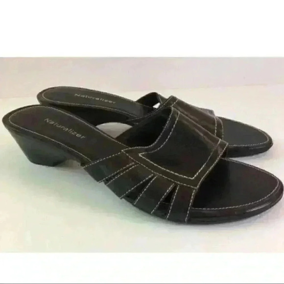 Naturalizer Parfait Black Leather Sz 7.5 Brazil - Picture 1 of 9